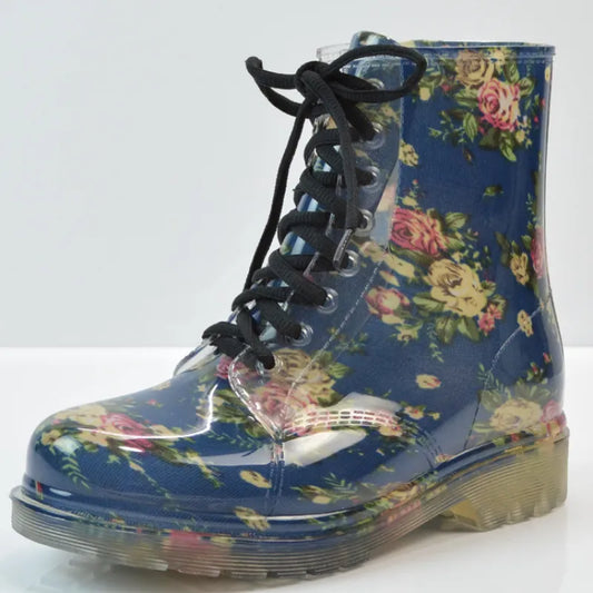 Ashley | Women’s Summer Waterproof Floral Boots