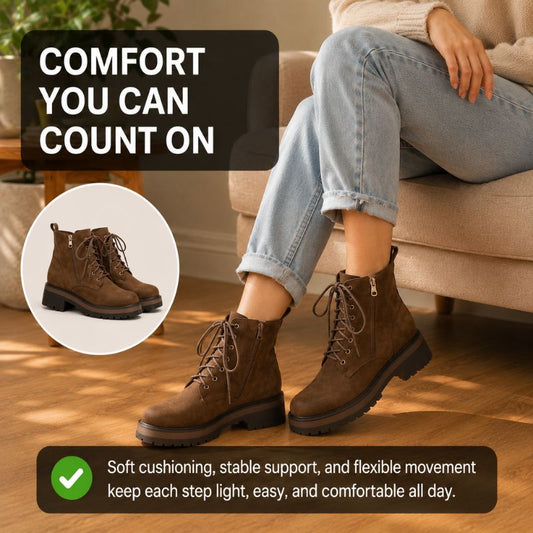 Stella | Orthopedic Women痴 Platform Height-Increasing Ankle Boots