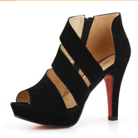 Rocio® | Comfort Sexy Fish Mouth Suede High Heels Sandals