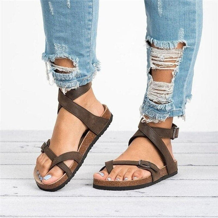 Ursula® | Elegant sandals with leather straps