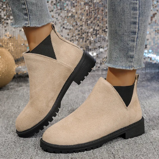 Kimberly | Women’s Chunky Heel Low-Cut Boots