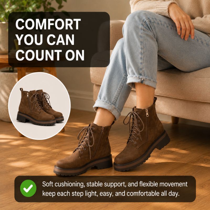 Stella | Orthopedic Women痴 Platform Height-Increasing Ankle Boots
