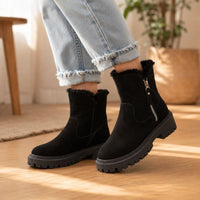 Dallas | Orthopedic Women痴 Plush Faux Suede Non-Slip Boots