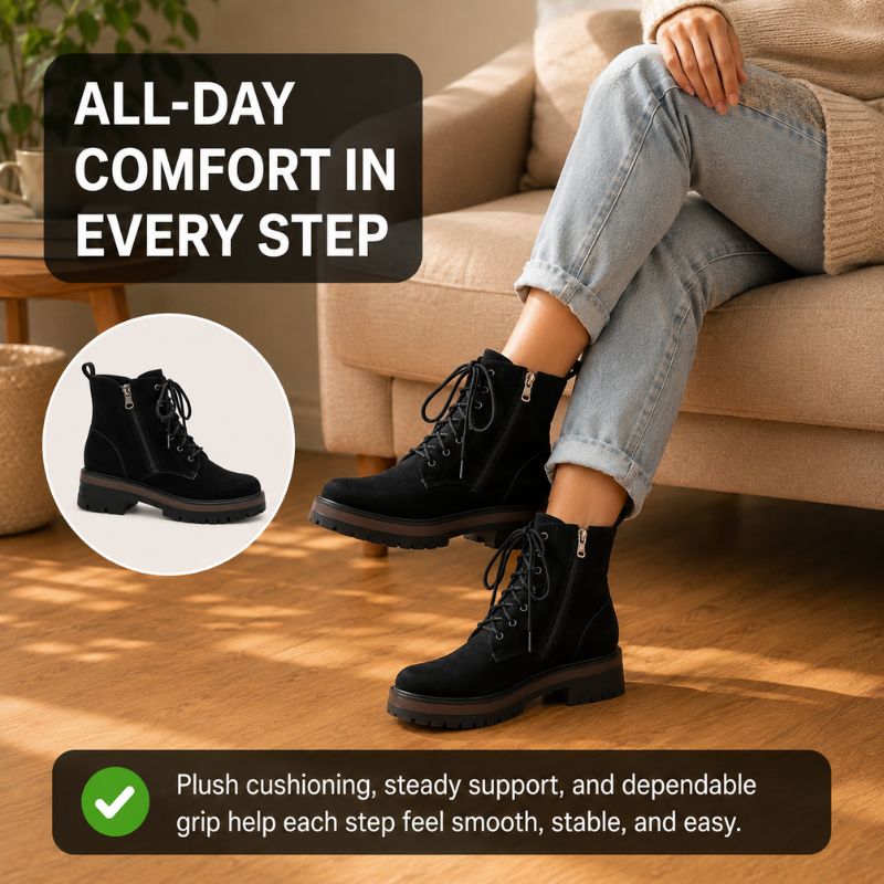 Stella | Orthopedic Women痴 Platform Height-Increasing Ankle Boots