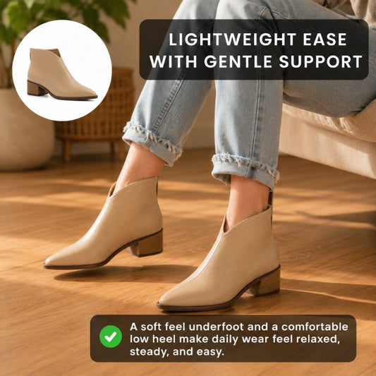 Dakota | Orthopedic Brown French Short Boots