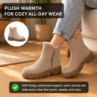 Dallas | Orthopedic Women痴 Plush Faux Suede Non-Slip Boots