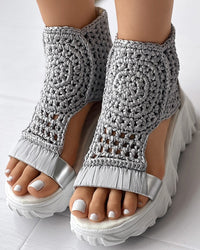Juana® | Stylish Crochet Wedge Sandals For Women