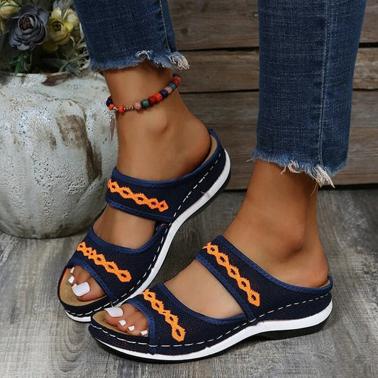 Helga® | Unique Orthopedic Leather Sandals
