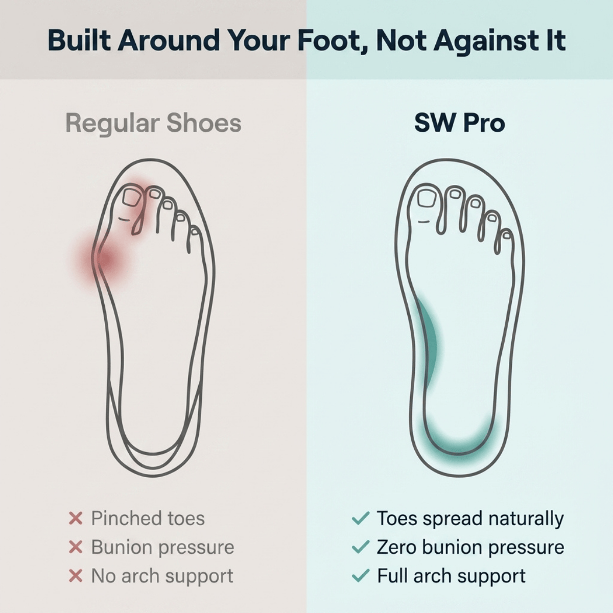 SW Pro | Orthopedic Wide Toe Comfort Shoes