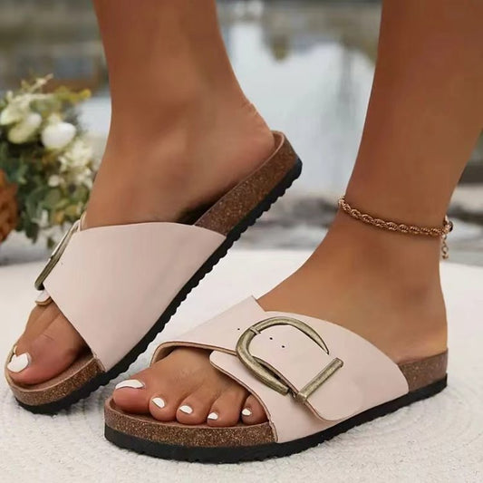 Yanet® | Women'S Sandals With Large Buckle Closure