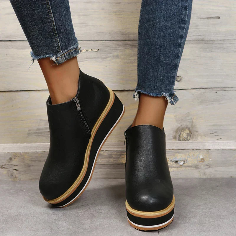 Amy | Women's Ankle Boots With Platform Sole