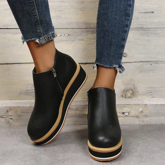 Amy | Women's Ankle Boots With Platform Sole