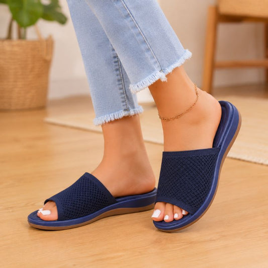 Camille | Orthopedic Flying Weave Wedge Sandals With Soft Bottom