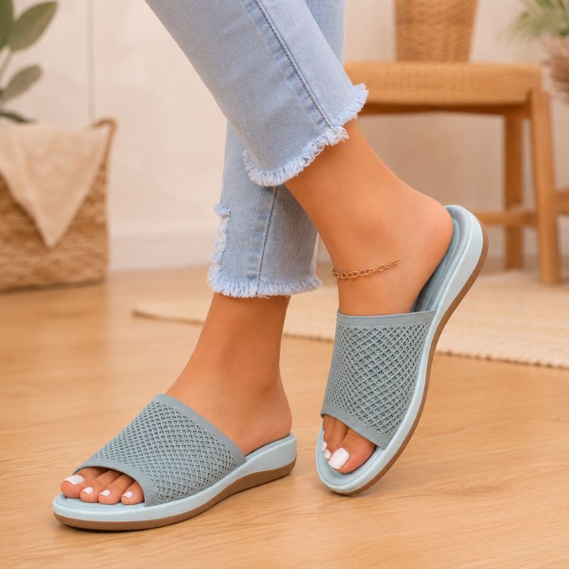 Camille | Orthopedic Flying Weave Wedge Sandals With Soft Bottom