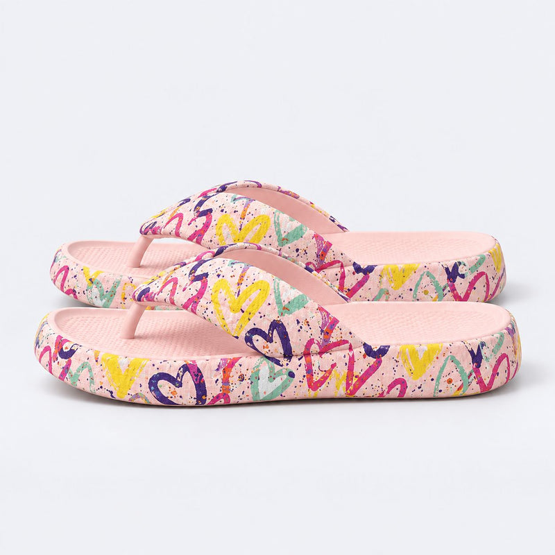 TeddyFlops Cushioned Heart Platform
