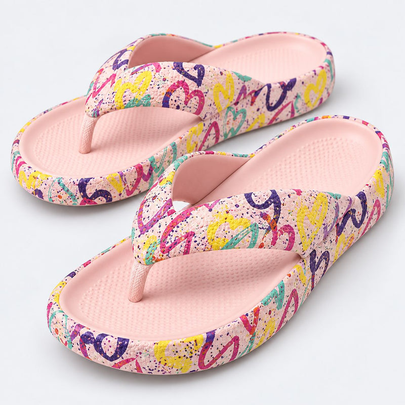TeddyFlops Cushioned Heart Platform